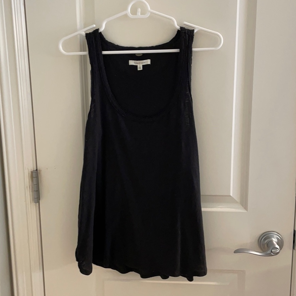 Pure and Good black cotton tunic tank top